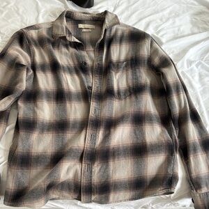 Urban Outfitters Checkered Shirt in Black and Cream